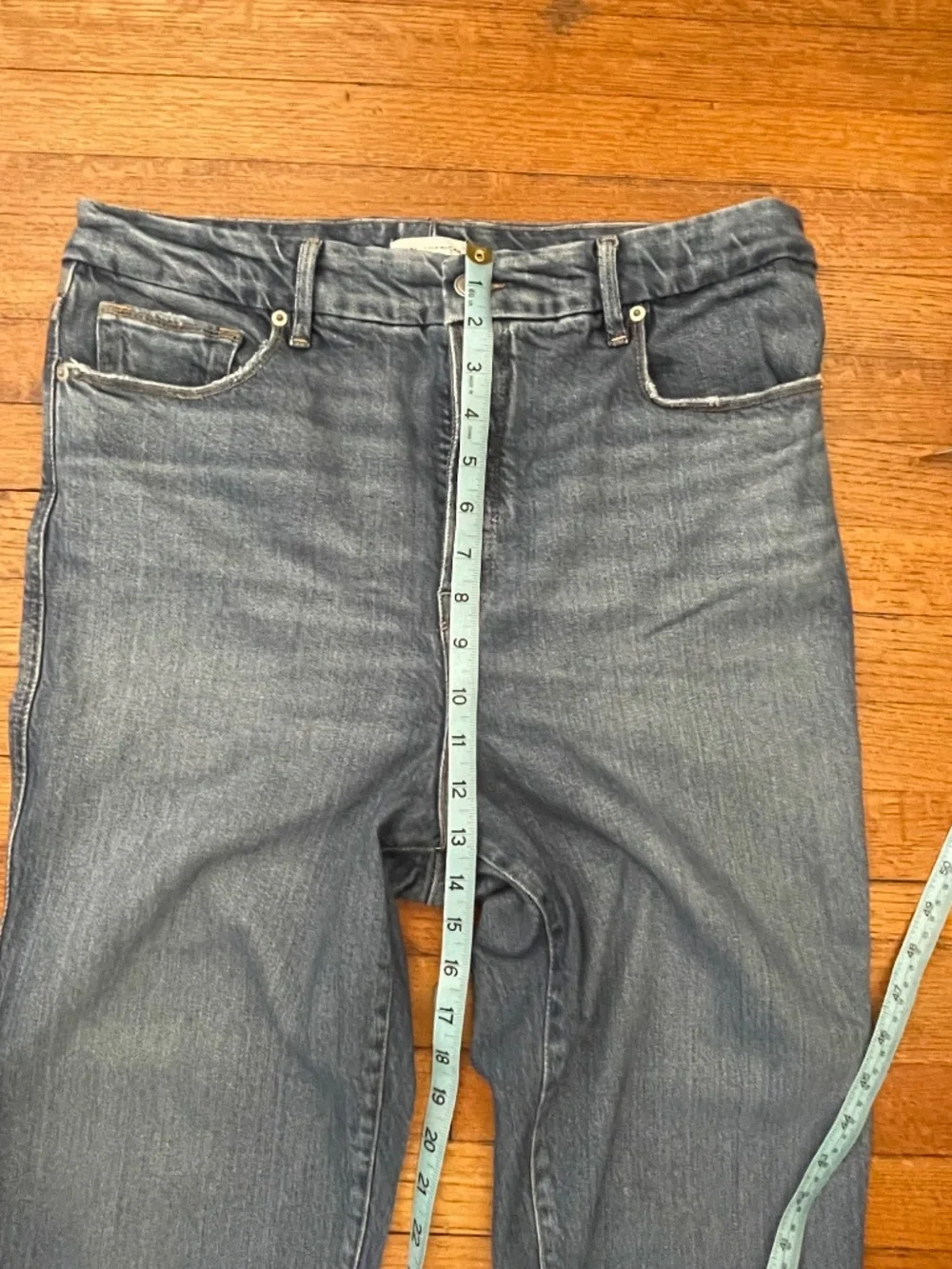 Good American Good Curve Straight Jeans Indigo - Picture 7 of 10